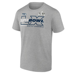 Seattle Seahawks Super Bowl LX Roster T-Shirt Heather Gray