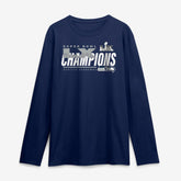 Seattle Seahawks Super Bowl LX Champions Iconic Victory Long Sleeve T-Shirt College Navy