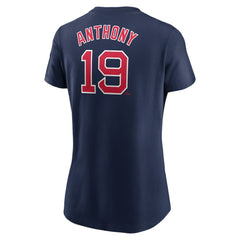 Roman Anthony Boston Red Sox Nike Women's Cooperstown Collection Fuse Name & Number T-Shirt - Navy T-shirts
