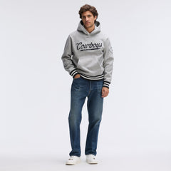 Dallas Cowboys IconicFleece Tipped Hoodie Heather Gray