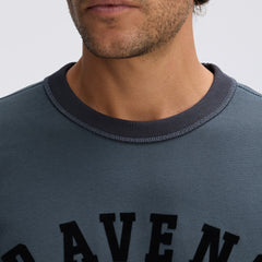 Baltimore Ravens IconicFleece Short Sleeve Sweatshirt Charcoal