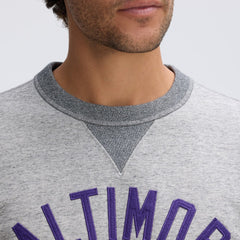 Baltimore Ravens IconicFleece Pocket Sweatshirt Heather Gray