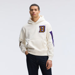 Baltimore Ravens IconicFleece Letterman Hoodie Oatmeal