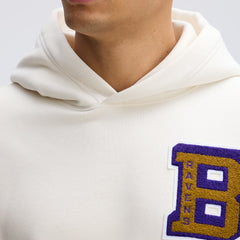 Baltimore Ravens IconicFleece Letterman Hoodie Oatmeal