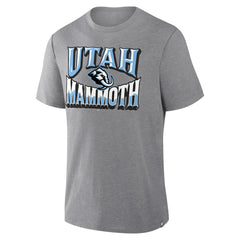 NHL Utah Mammoth Fanatics Tribute Tri-Blend T-Shirt - Heather Gray
