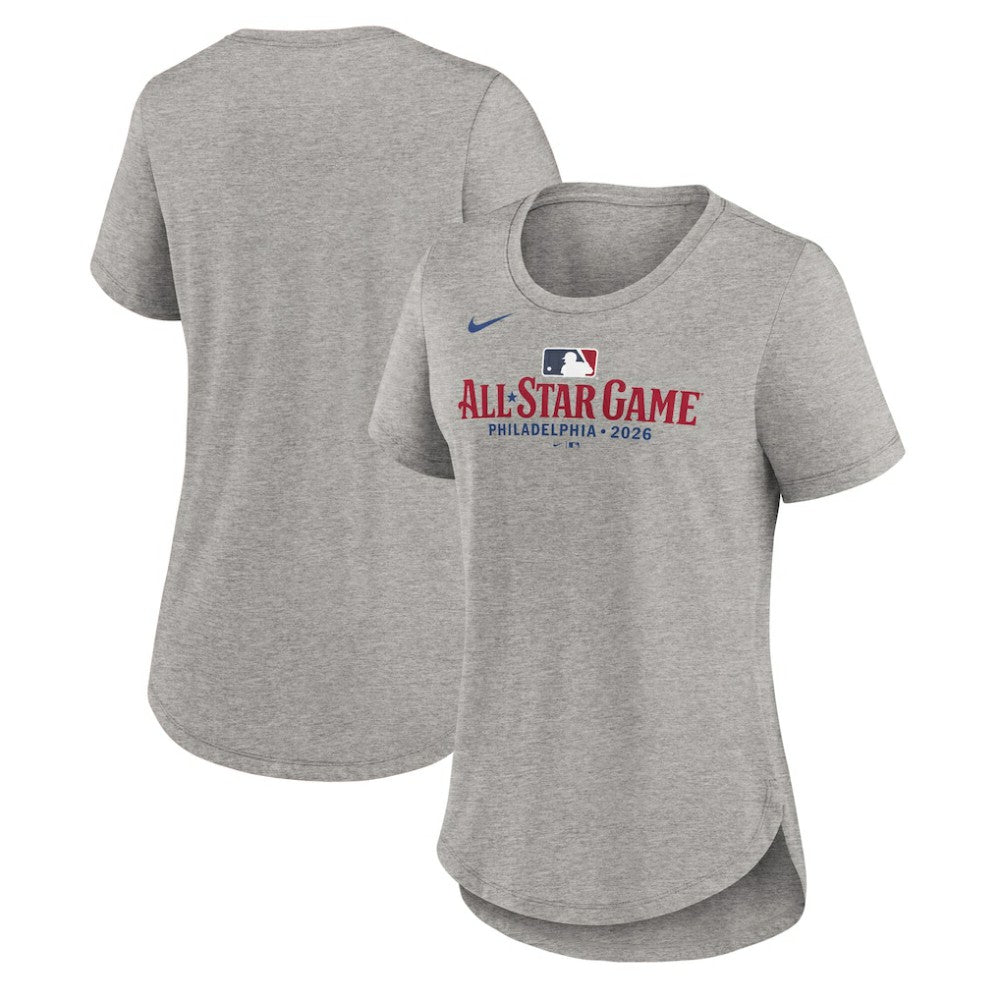 MLB All-Star Nike Women's 2026 MLB All-Star Game Wordmark Tri-Blend T-Shirt - Heather Gray T-shirts