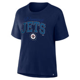 NHL Winnipeg Jets Fanatics Women's Line Change Legacy T-Shirt - Navy