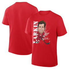 NHL Dylan Larkin Detroit Red Wings Fanatics Caricature Player T-Shirt - Red