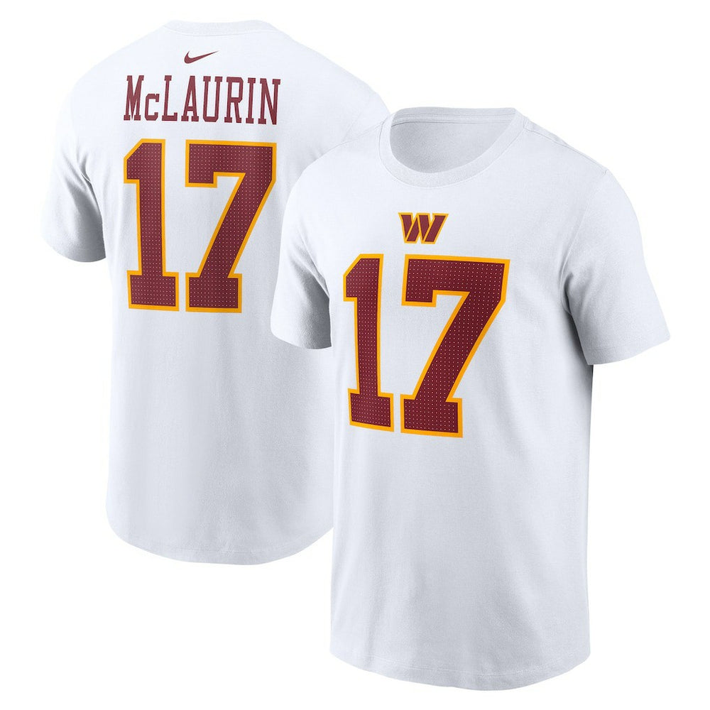 Terry McLaurin Washington Commanders Super Bowl Era Name & Number T-Shirt White