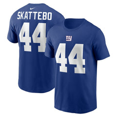 Cam Skattebo New York Giants Name & Number T-Shirt Royal