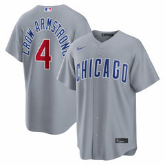 MLB Pete Crow-Armstrong Chicago Cubs Nike Road Replica Jersey - Gray
