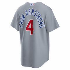 MLB Pete Crow-Armstrong Chicago Cubs Nike Road Replica Jersey - Gray