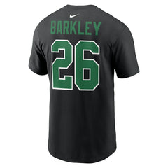 Saquon Barkley Philadelphia Eagles Player Name & Number T-Shirt Black