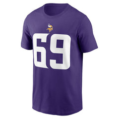 Jared Allen Minnesota Vikings Retired Player Name & Number T-Shirt Purple