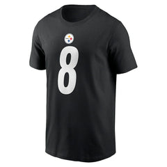 Aaron Rodgers Pittsburgh Steelers Name & Number T-Shirt Black