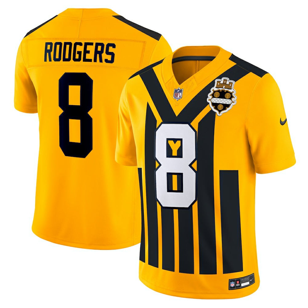 NFL Aaron Rodgers Pittsburgh Steelers Alternate Vapor F.U.S.E. Limited Jersey - Gold