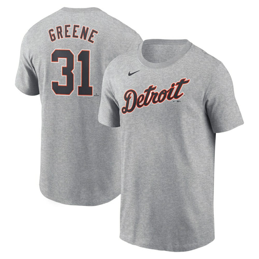 Riley Greene Detroit Tigers Nike Fuse Name & Number T-Shirt - Gray T-shirts