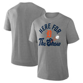 Detroit Tigers Fanatics Nostalgia Tri-Blend T-Shirt - Heather Gray T-shirts