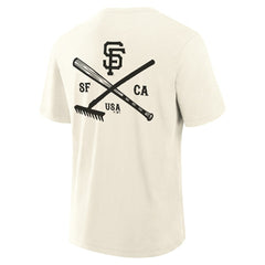 San Francisco Giants Fanatics Nostalgia Stadium Slub T-Shirt - Cream T-shirts