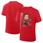 NHL Brad Marchand Florida Panthers Fanatics Caricature Player T-Shirt - Red