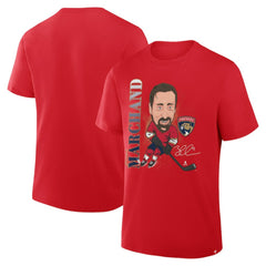 NHL Brad Marchand Florida Panthers Fanatics Caricature Player T-Shirt - Red