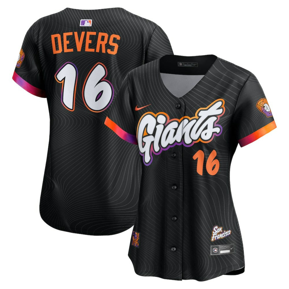 MLB Rafael Devers San Francisco Giants Nike Women's 2025 City Connect Limited Player Jersey - Black