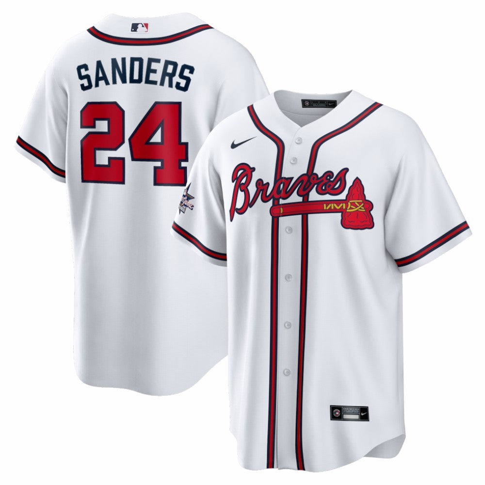 MLB Deion Sanders Atlanta Braves Nike Home Retired Player Replica Jersey - White