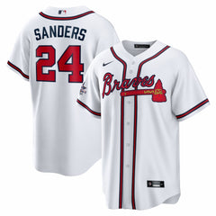 MLB Deion Sanders Atlanta Braves Nike Home Retired Player Replica Jersey - White