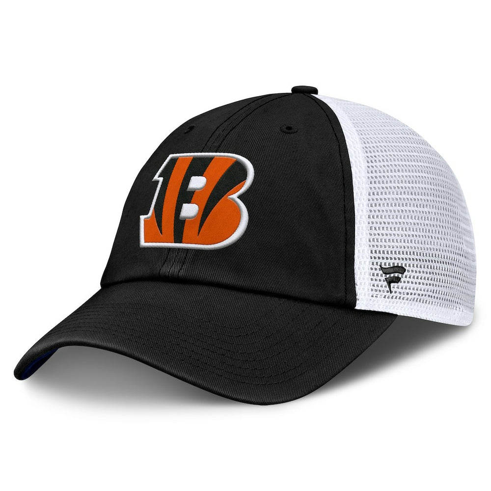 Cincinnati Bengals Trucker Adjustable Hat Black/White