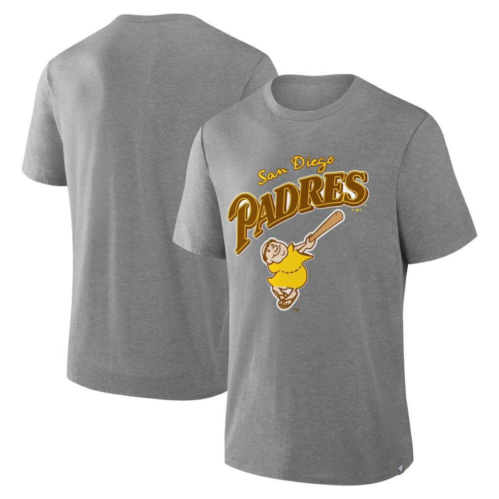 San Diego Padres Fanatics Tribute IYKYK Tri-Blend T-Shirt - Heather Gray T-shirts