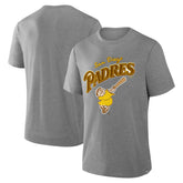 San Diego Padres Fanatics Tribute IYKYK Tri-Blend T-Shirt - Heather Gray T-shirts