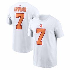 Bucky Irving '76 Tampa Bay Buccaneers 50th Season Alternate Name & Number T-Shirt White