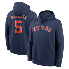 Jeff Bagwell Houston Astros Nike Retired Player Name & Number Club Pullover Hoodie - Navy Hoodies