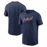Detroit Tigers Nike Alternate Wordmark T-Shirt - Navy T-shirts
