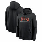 San Francisco Giants Nike Alternate Club Fleece Hoodie - Black Hoodies