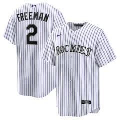 MLB Tyler Freeman Colorado Rockies Nike Home Replica Jersey - White