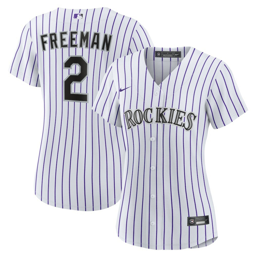 MLB Tyler Freeman Colorado Rockies Nike Women's Home Replica Jersey - White