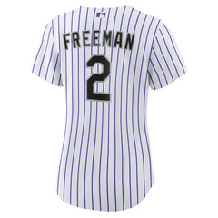 MLB Tyler Freeman Colorado Rockies Nike Women's Home Replica Jersey - White