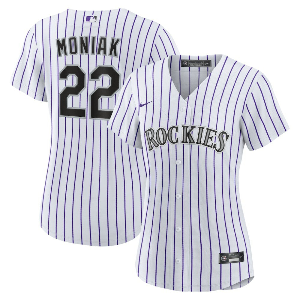 MLB Mickey Moniak Colorado Rockies Nike Women's Home Replica Jersey - White