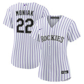 MLB Mickey Moniak Colorado Rockies Nike Women's Home Replica Jersey - White
