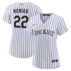 MLB Mickey Moniak Colorado Rockies Nike Women's Home Replica Jersey - White