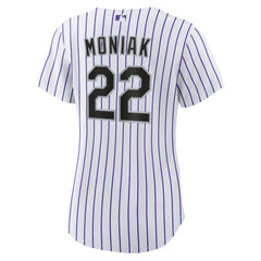 MLB Mickey Moniak Colorado Rockies Nike Women's Home Replica Jersey - White