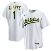 MLB Denzel Clarke Athletics Nike Home Replica Jersey - White