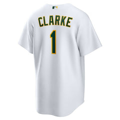 MLB Denzel Clarke Athletics Nike Home Replica Jersey - White