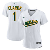 MLB Denzel Clarke Athletics Nike Women's Home Replica Jersey - White