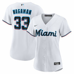 MLB Eric Wagaman Miami Marlins Nike Women's Home Replica Jersey - White