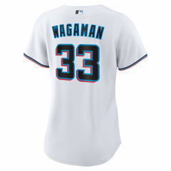 MLB Eric Wagaman Miami Marlins Nike Women's Home Replica Jersey - White