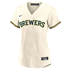 MLB Blake Perkins Milwaukee Brewers Nike Women's Home Replica Jersey - Cream