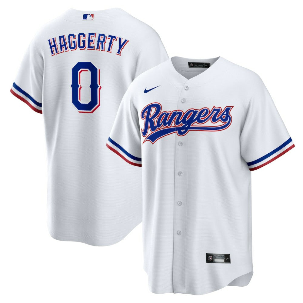 MLB Sam Haggerty Texas Rangers Nike Home Replica Jersey - White