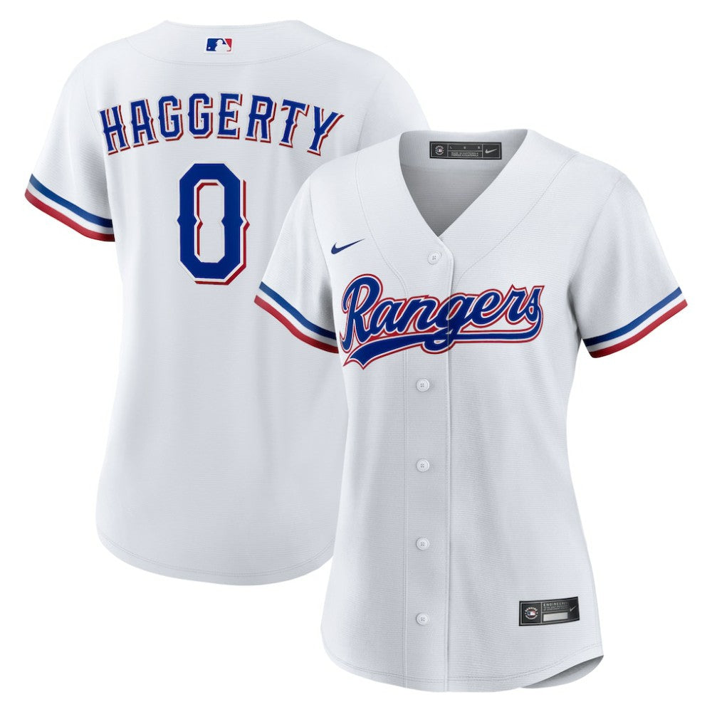 MLB Sam Haggerty Texas Rangers Nike Women's Home Replica Jersey - White